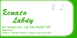 renato labdy business card